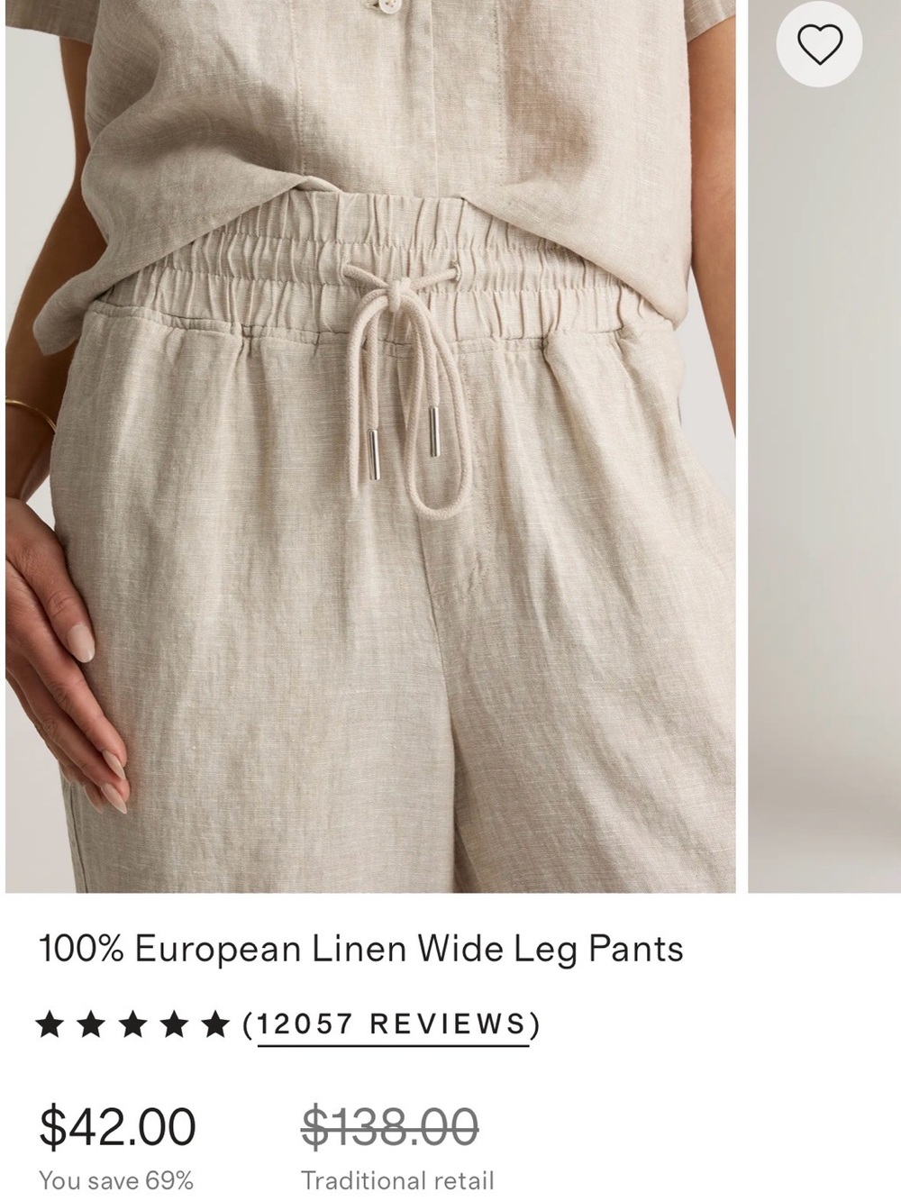 Quince Wide-Leg Linen Pants - Bundle of 3 - Picture 4 of 8